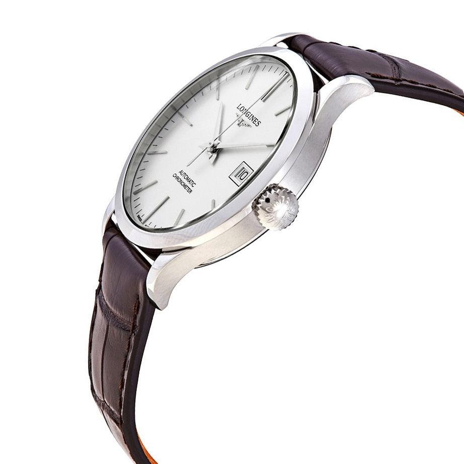 Longines orologio uomo Record collection 38,5mm automatico acciaio L2.820.4.72.2