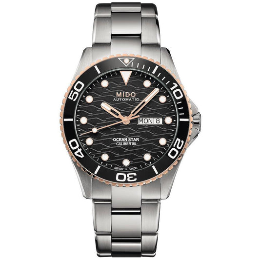 Mido orologio Mido Ocean Star calibro 80 42mm nero automatico acciaio M042.430.21.051.00