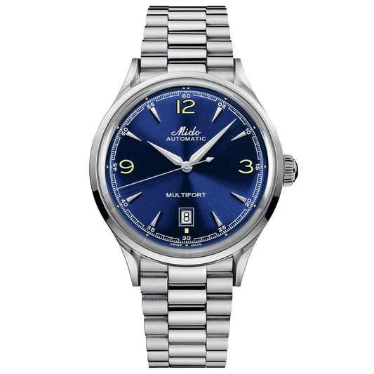 Mido orologio Multifort Powerwind 40mm blu automatico acciaio M040.407.11.047.00