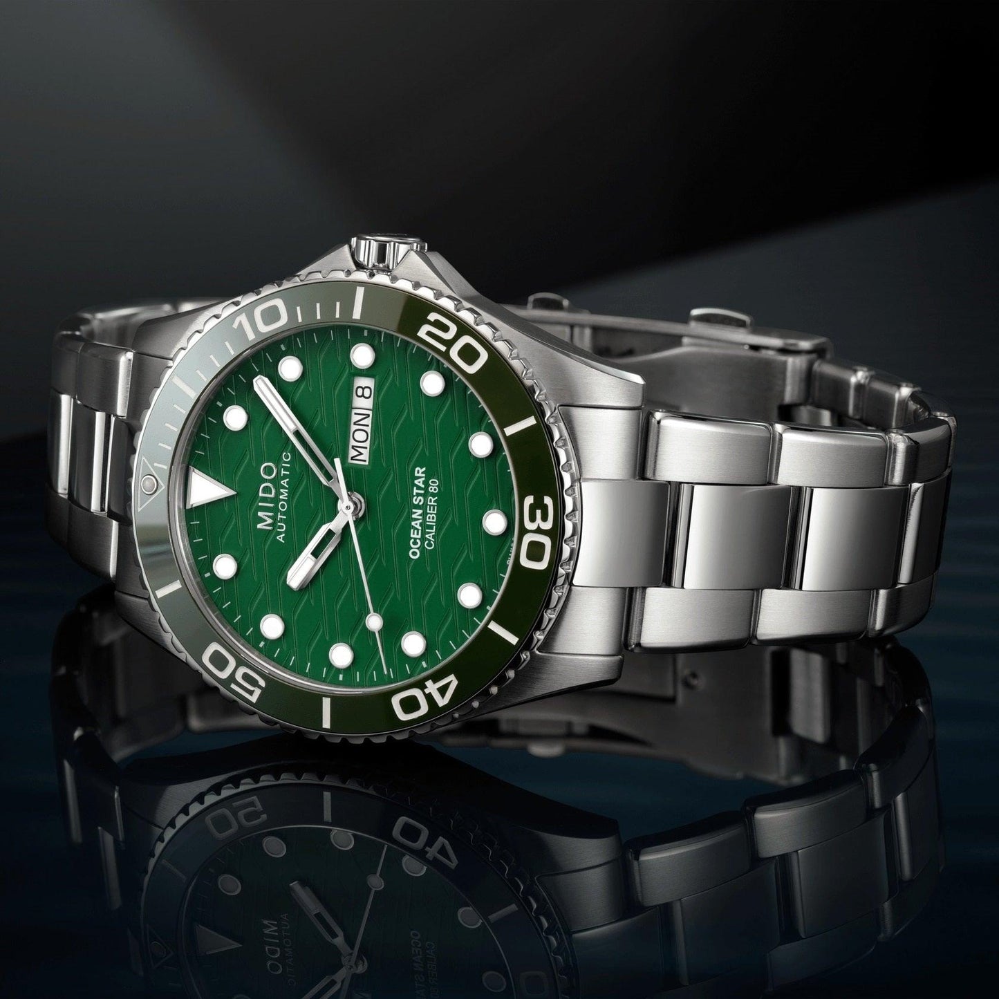 Mido orologio Ocean Star 200C 42,5mm verde automatico acciaio M042.430.11.091.00