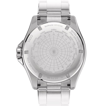 Mido orologio Ocean Star Captain GMT 44mm nero automatico acciaio M026.629.11.051.01