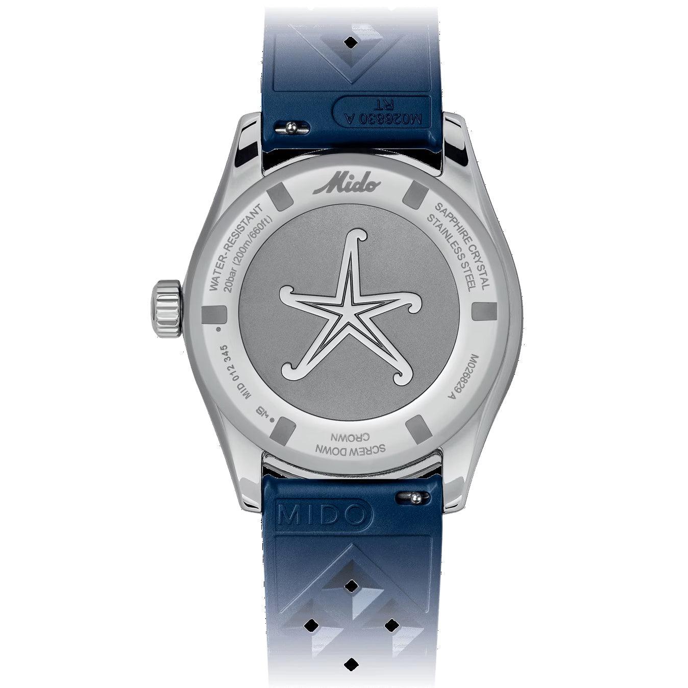 Mido orologio Ocean Star Decompression Worldtimer Special Edition 40mm blu automatico acciaio M026.829.17.041.00