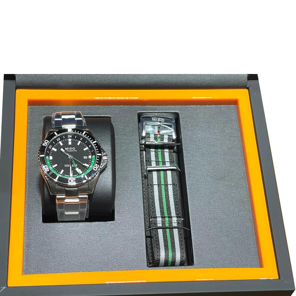 Mido orologio Ocean Star GMT 44mm nero automatico acciaio Limited Edition 000/250 M026.629.11.051.03