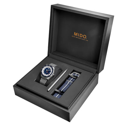 Mido orologio Ocean Star GMT edizione speciale 40mm blu automatico acciaio M026.829.18.041.00