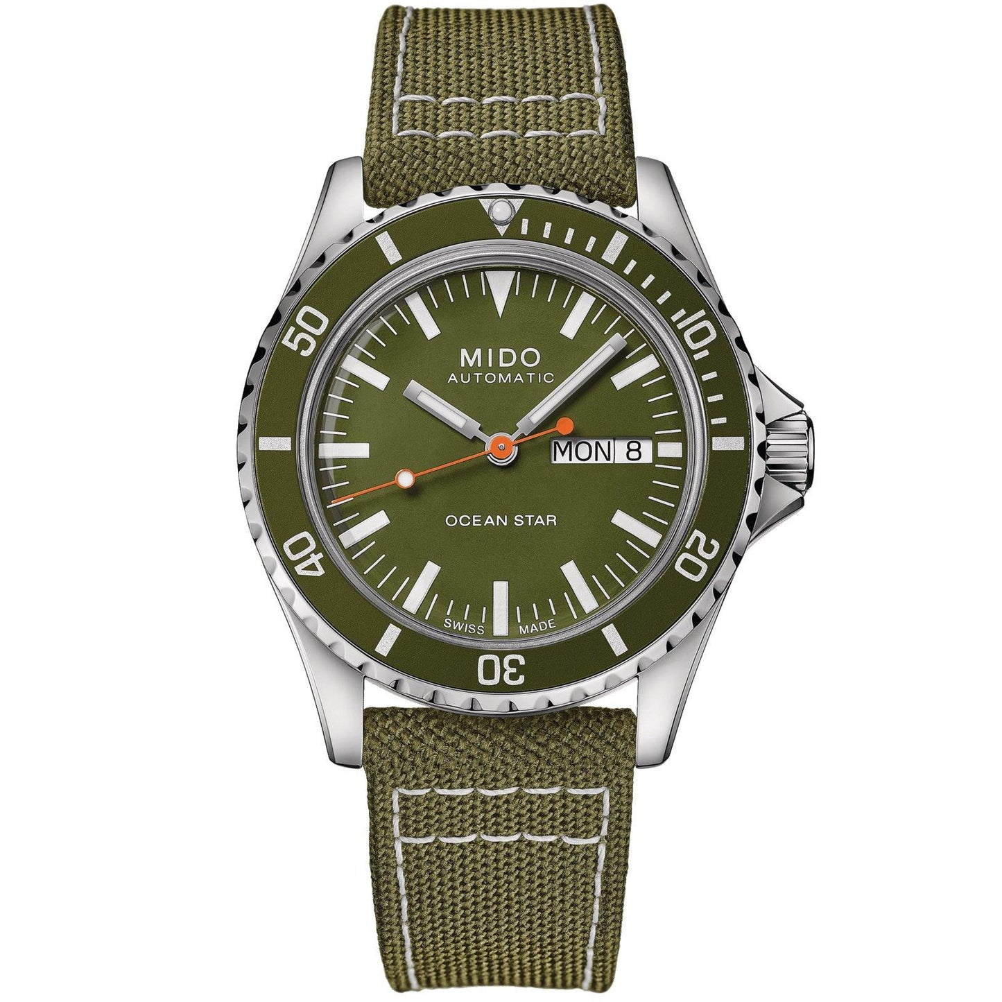 Mido orologio Ocean Star Tribute 40,5mm verde automatico acciaio M026.830.18.091.00