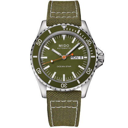 Mido orologio Ocean Star Tribute 40,5mm verde automatico acciaio M026.830.18.091.00