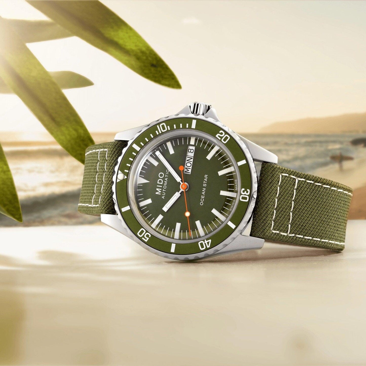 Mido orologio Ocean Star Tribute 40,5mm verde automatico acciaio M026.830.18.091.00