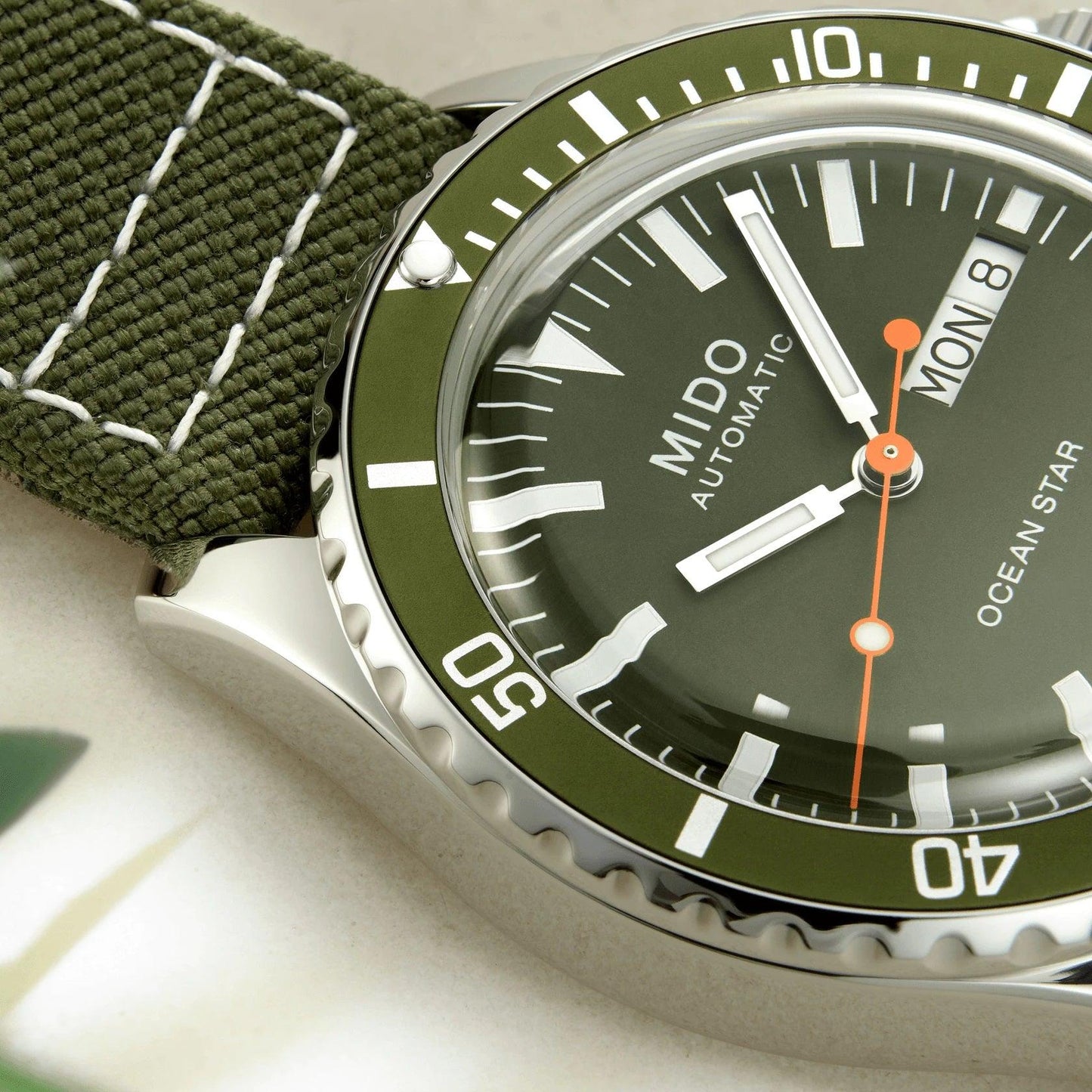 Mido orologio Ocean Star Tribute 40,5mm verde automatico acciaio M026.830.18.091.00