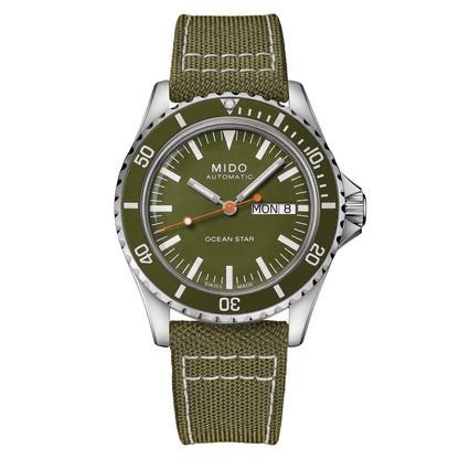 Mido orologio Ocean Star Tribute 40,5mm verde automatico acciaio M026.830.18.091.00