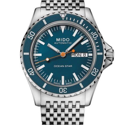 Mido orologio Ocean Star Tribute blu 41mm automatico special edition 75th anniversary doppio cinturino M026.830.11.041.00