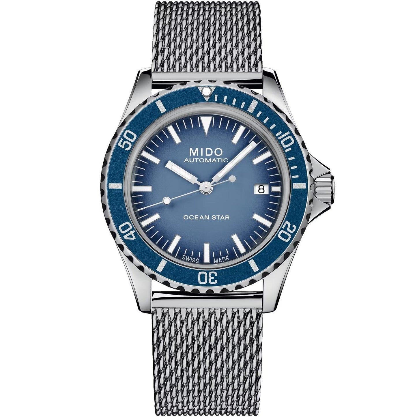 Mido orologio Ocean Star Tribute Special Edition 40mm blu automatico acciaio M026.807.11.041.01