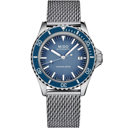 Mido orologio Ocean Star Tribute Special Edition 40mm blu automatico acciaio M026.807.11.041.01