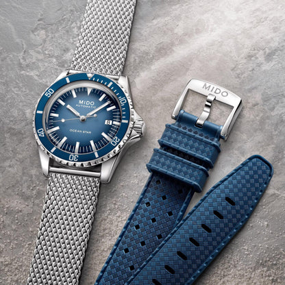 Mido orologio Ocean Star Tribute Special Edition 40mm blu automatico acciaio M026.807.11.041.01