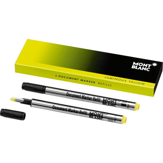 Montblanc 2 refill per evidenziatore Luminous Yellow giallo luminoso 128252
