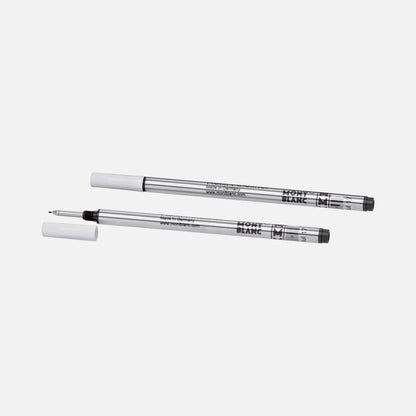 Montblanc 2 refill per fineliner punta M Mystery Black nero 128246