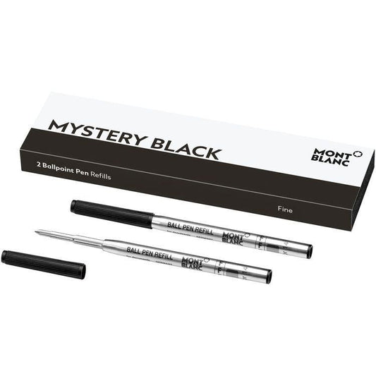 Montblanc 2 refill per penna a sfera punta F Mystery Black nero 128210