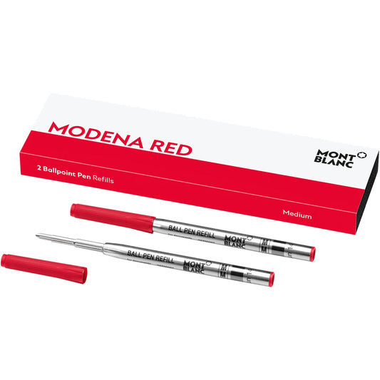 Montblanc 2 refill per penna a sfera punta M rosso Modena 128216