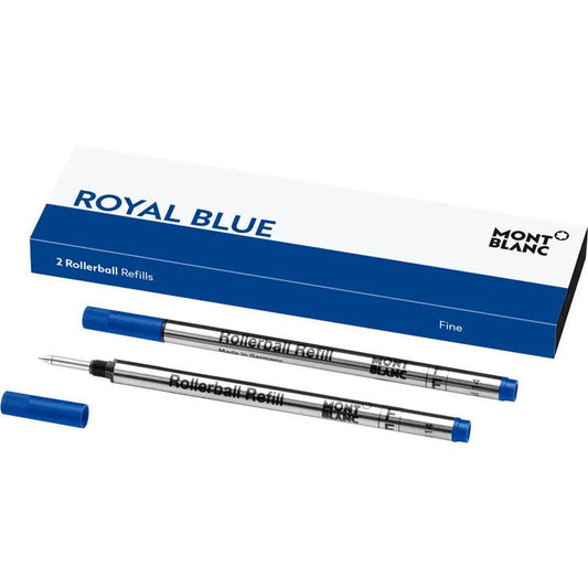 Montblanc 2 refill per roller (F) Royal Blue blu 128232