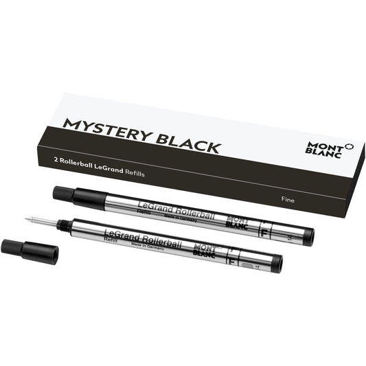 Montblanc 2 refill per roller LeGrand (F) Mystery Black nero 128224
