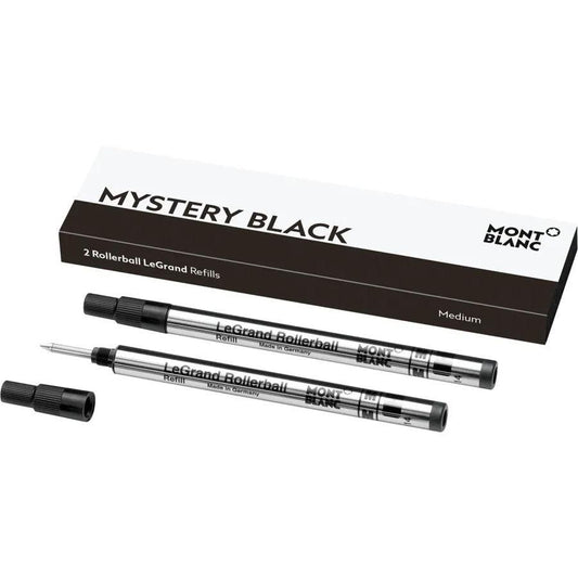 Montblanc 2 refill per roller LeGrand (M) Mystery Black nero 128225