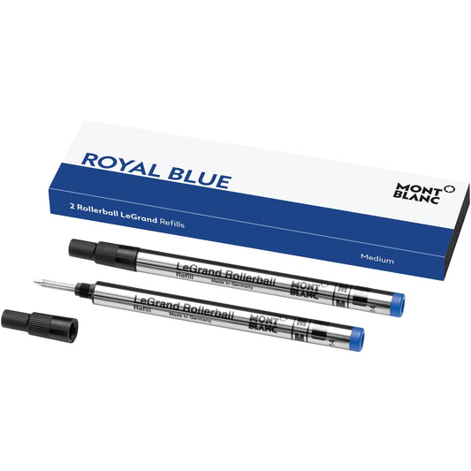Montblanc 2 refill per roller LeGrand (M) Royal Blue blu 128228