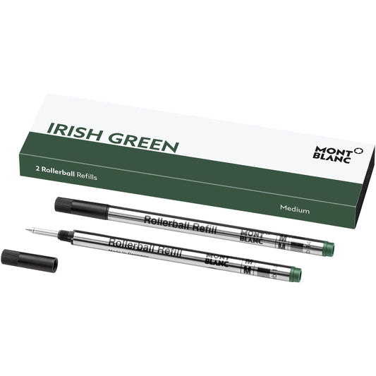 Montblanc 2 refill per roller punta M Irish Green verde 128235