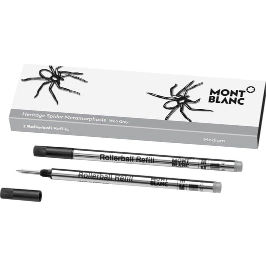 Montblanc 2 refill per rollerball (M) Heritage Spider Grey ( grigio ) 118129