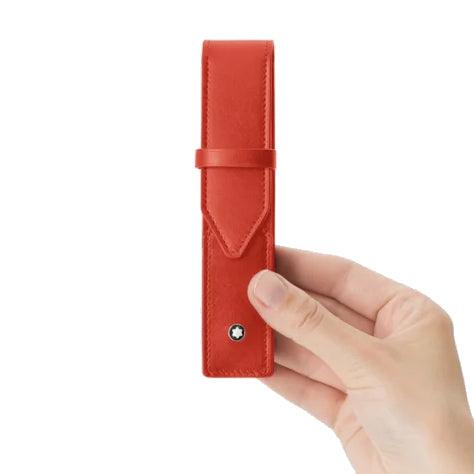 Montblanc astuccio 1 strumento da scrittura Meisterstück corallo 198335