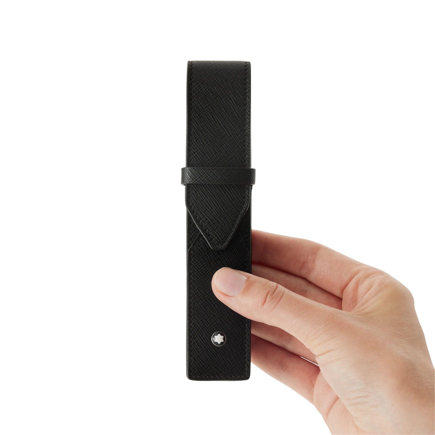 Montblanc astuccio per 1 strumento da scrittura Montblanc Sartorial nero 130750