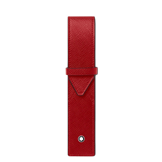 Montblanc astuccio per 1 strumento da scrittura Montblanc Sartorial rosso 130835