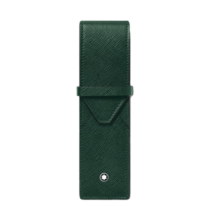 Montblanc astuccio per 2 strumenti da scrittura Montblanc Sartorial verde 131205