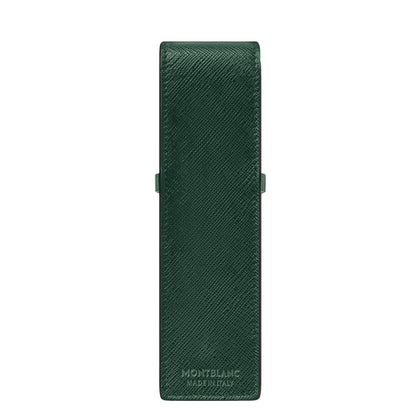 Montblanc astuccio per 2 strumenti da scrittura Montblanc Sartorial verde 131205