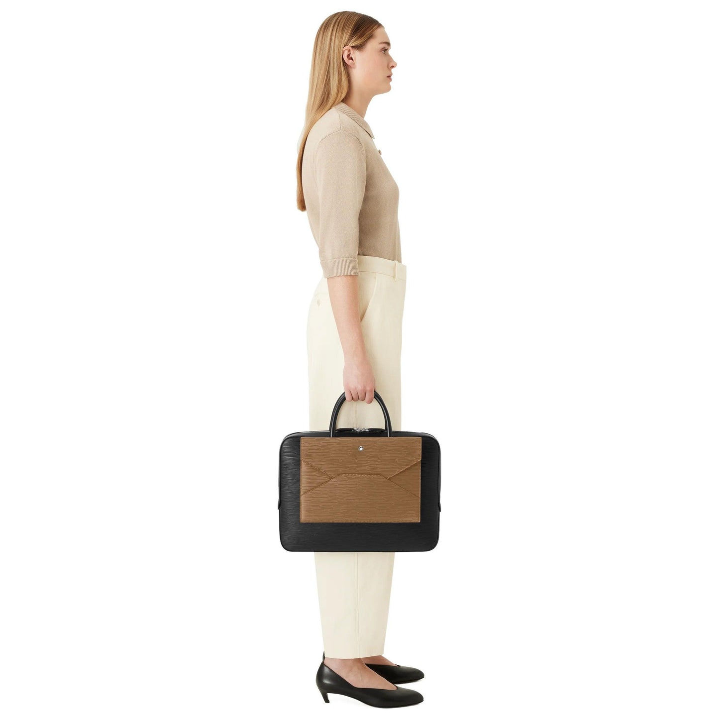 Montblanc borsa portadocumenti sottile Meisterstück 4810 nero 130912