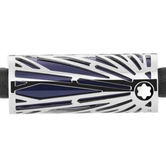 Montblanc bracciale Meisterstück The Origin Collection Blu misura M 13296863