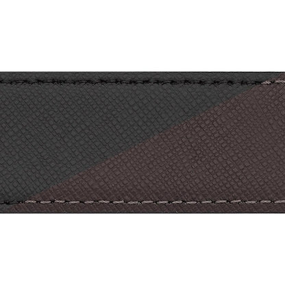 Montblanc cintura elegante 30mm fibbia ferro di cavallo regolabile reversibile nero/marrone Sartorial 113834