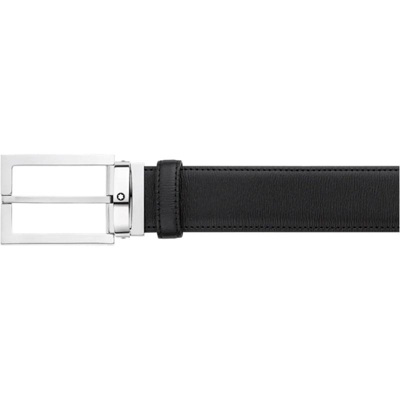 Montblanc cintura pelle nera 35mm 114435