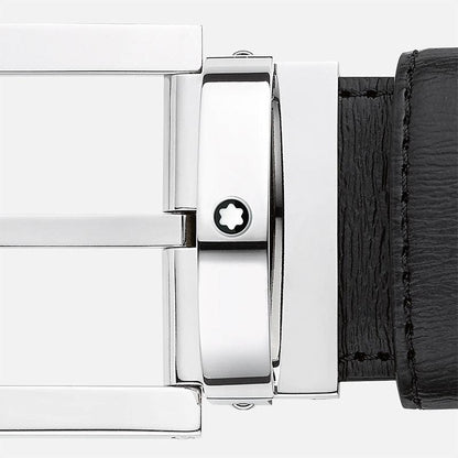 Montblanc cintura pelle nera 35mm 114435