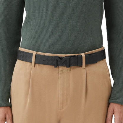 Montblanc cintura reversibile con fibbia M Extrem 3.0 nera/nera liscia 198646