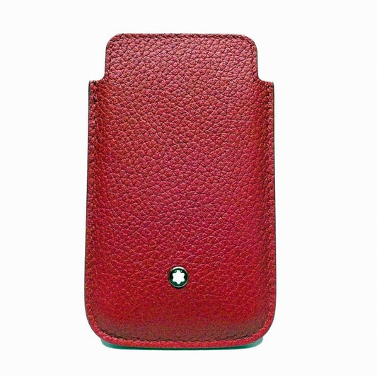 Montblanc custodia cover smartphone pelle Soft Grain rosso 109148