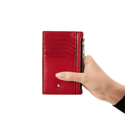 Montblanc custodia Meisterstück 8 scomparti con tasca con rosso 129688