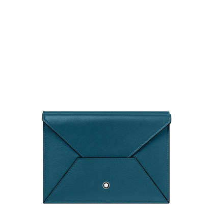 Montblanc custodia porta passaporto Meisterstück Selection Soft ottanio 131263