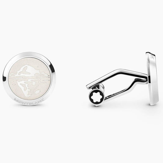 Montblanc gemelli 1858 Ice Sea acciaio 129508