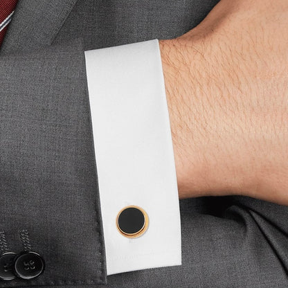 Montblanc gemelli Iconic Collection acciaio finitura PVD oro rosa eliolite blu 112908