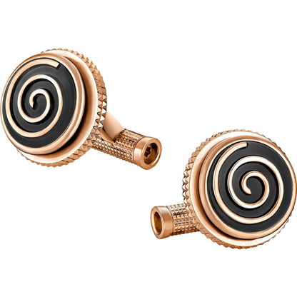 Montblanc gemelli Jazz Miles Davis acciaio finitura PVD oro rosa 114780