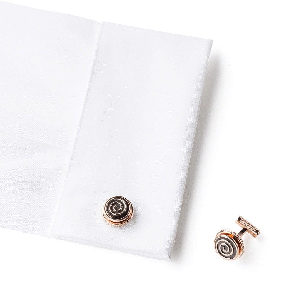 Montblanc gemelli Jazz Miles Davis acciaio finitura PVD oro rosa 114780