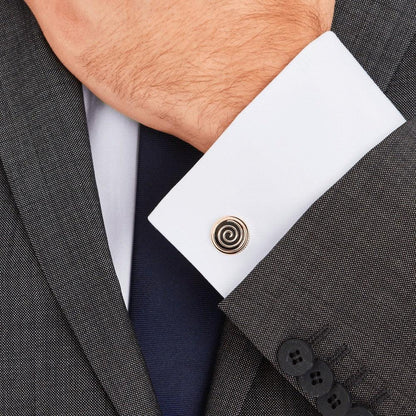 Montblanc gemelli Jazz Miles Davis acciaio finitura PVD oro rosa 114780