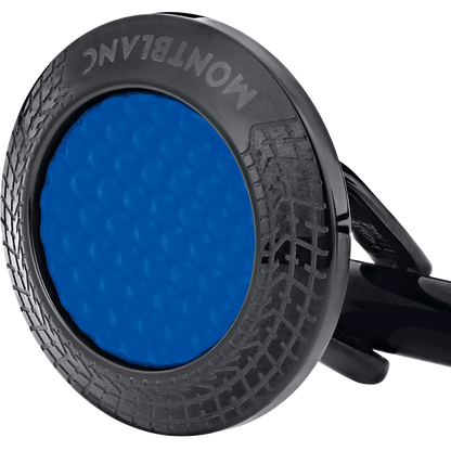 Montblanc gemelli Meisterstück Great Masters Pirelli in acciaio e lacca blu 128396