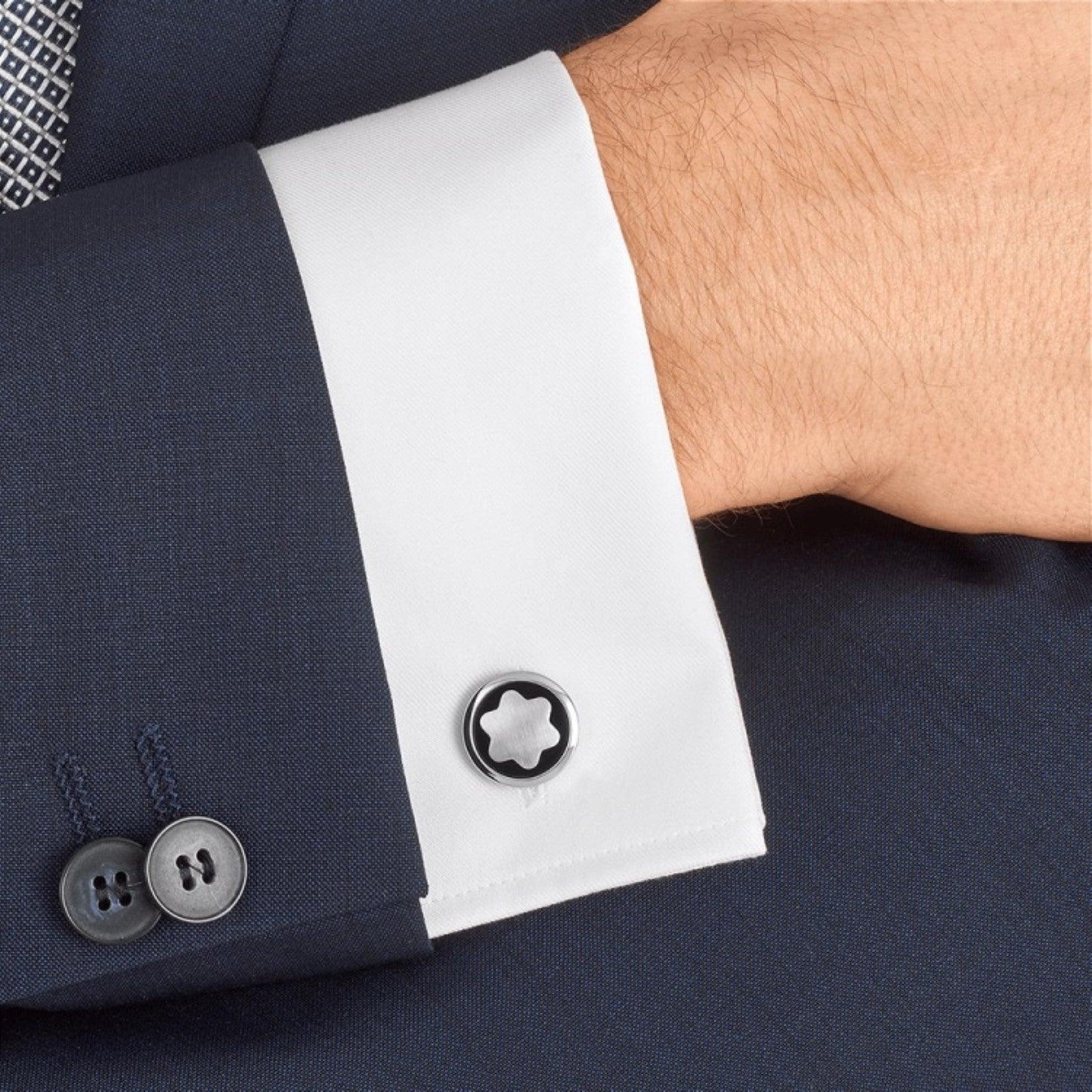 Montblanc gemelli Star acciaio 116661