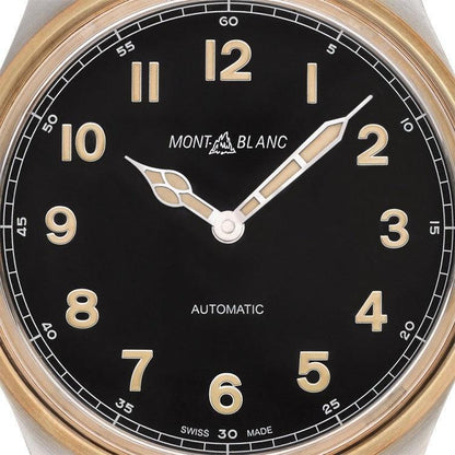 Montblanc orologio 1858 Automatic 44mm nero automatico acciaio e bronzo 116241