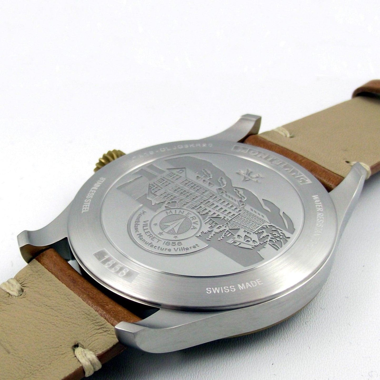 Montblanc orologio 1858 Automatic 44mm nero automatico acciaio e bronzo 116241